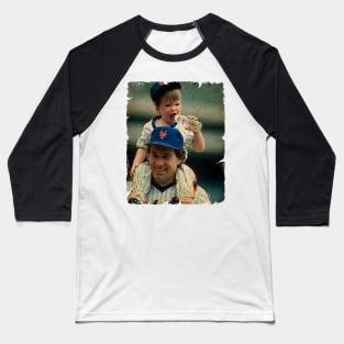 Gary Carter and His Son in New York Mets Baseball T-Shirt